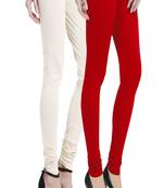 Multicolor plain cotton leggings