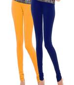 Multicolor plain cotton leggings