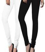 Multicolor plain cotton leggings