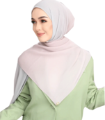 JSDC Islamic Wear Crush Chiffon Ombre Printed Women Hijab Dupatta (78 * 28)