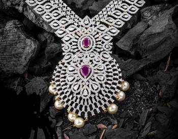 White diamond necklaces 2