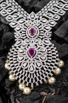 White diamond necklaces