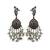 Oxidized Earrings,Peacock Earrings,Pearl Earrings,Indian Jewelry,Boho Jewelry,Afghani Earrings,Dangle Earrings
