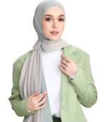 JSDC Ombre Digital Printed Crush Chiffon Women Party Scarf Hijab (78 * 28)