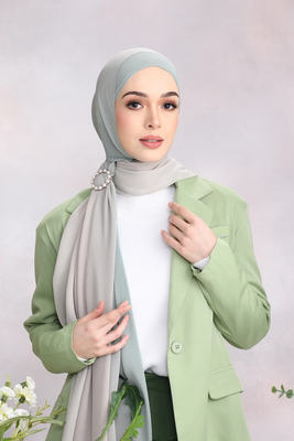 JSDC Ombre Digital Printed Crush Chiffon Women Party Scarf Hijab (78 * 28) 2
