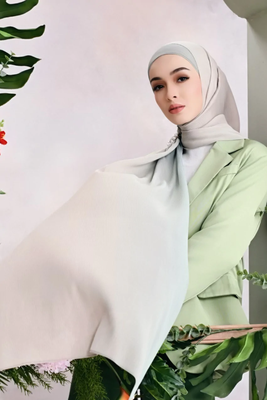 JSDC Ombre Digital Printed Crush Chiffon Women Party Scarf Hijab (78 * 28) 4