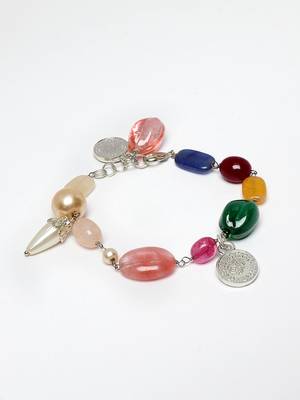 Green pearls, natural stones, faux emerald bracelets 3