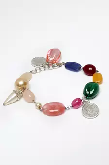 Green pearls, natural stones, faux emerald bracelets