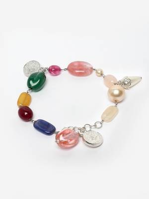 Green pearls, natural stones, faux emerald bracelets 4