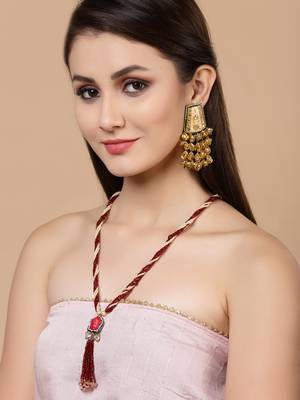 Red kundan, american diamonds, pearls, natural stones, faux ruby necklaces 1