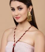 Red kundan, american diamonds, pearls, natural stones, faux ruby necklaces