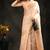 Cream woven raw silk saree with blouse