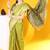 Green woven south silk saree with blouse