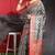 Black woven raw silk saree with blouse