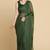 Green Chiffon Swarovski Party Wear Saree