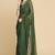 Green Chiffon Swarovski Party Wear Saree