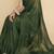 Green Chiffon Swarovski Party Wear Saree