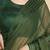 Green Chiffon Swarovski Party Wear Saree