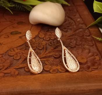 Copper earrings 1
