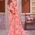 Light Salmon Georgette Printed Saree With Blouse