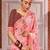 Light Salmon Georgette Printed Saree With Blouse