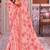 Light Salmon Georgette Printed Saree With Blouse
