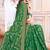 Green Brasso Printed Saree With Blouse