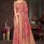 Red Cotton Printed Saree With Blouse