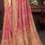 Red Cotton Printed Saree With Blouse