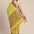Light lemon woven cotton silk saree with blouse