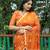 ORANGE BANDHANI SILK SAREE