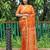 ORANGE BANDHANI SILK SAREE