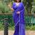 BLUE BANDHANI SILK SAREE