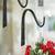 ecofynd 2 Pack Metal Wall Hook Hanging Plant Bracket Decorative Straight Plant Hanger for Pots, Bird Feeders, Planters