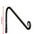 ecofynd 4 Pack Metal Wall Hook Hanging Plant Bracket Decorative Straight Plant Hanger for Pots, Bird Feeders, Planters