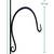 ecofynd 4 Pack Metal Wall Hook Hanging Plant Bracket Decorative Straight Plant Hanger for Pots, Bird Feeders, Planters
