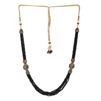 Runjhun Black Tanjore Beads Jaipuri Exclusive High-Quality Trendy Traditional Necklace 1