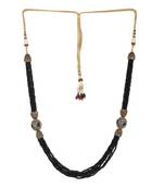 Runjhun Black Tanjore Beads Jaipuri Exclusive High-Quality Trendy Traditional Necklace