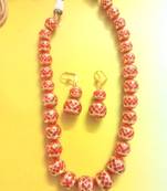 Runjhun Gold Plated Onyx Beads Designer Traditional Necklace