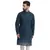 Blue embroidered georgette men-kurtas
