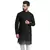 Black embroidered georgette men-kurtas