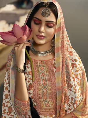 Off white digital print pure silk salwar 2