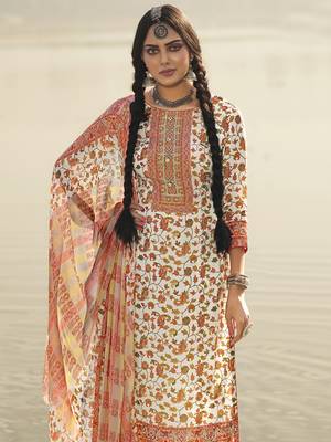 Off white digital print pure silk salwar 3