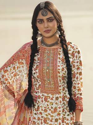 Off white digital print pure silk salwar 4