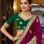 Amazing Wedding Season Designer Jari Embroidery Work Vichitra Silk Saree In Wine Colour