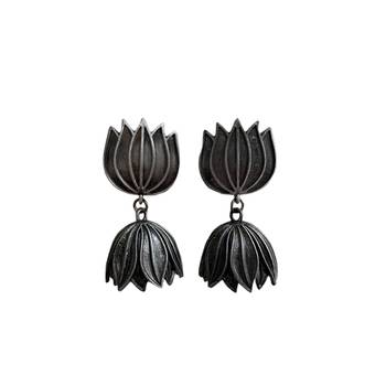 Oxidized Earring,Afghani Earring,Jhumkas,Antique Jewelry,Indian Jewelry,Silver Earring,Boho Jewelry,Dangle Earring 2