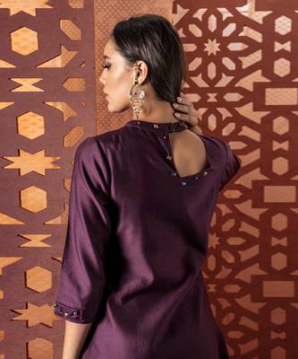 CHOCO Chanderi kurta with pant and dupatta 5