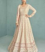 Fancy Pink Colour Heavy Party Wear Ethnic Dress