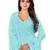 Beautiful Sky Blue Colour Cotton Dress With Sober Embroidery Work
