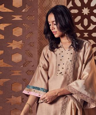 FAWN Chanderi Kurta with salwar 4
